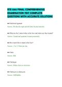 RTE 1503 FINAL COMPREHENSIVE&NewLine;EXAMINATION TEST COMPLETE&NewLine;QUESTIONS WITH ACCURATE SOLUTIONS&NewLine;