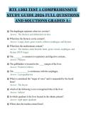 RTE 1503 TEST 1 COMPREHENSIVE&NewLine;STUDY GUIDE 2026 FULL QUESTIONS&NewLine;AND SOLUTIONS GRADED A&plus;