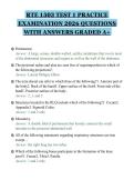 RTE 1503 TEST 1 PRACTICE&NewLine;EXAMINATION 2026 QUESTIONS&NewLine;WITH ANSWERS GRADED A&plus;&NewLine;