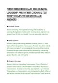 NURSE COACHING BOARD 2026 CLINICAL LEADERSHIP AND PATIENT GUIDANCE TEST