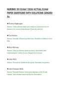 NURSING 101 EXAM 1 2026 ACTUAL EXAM PAPER QUESTIONS WITH SOLUTIONS GRADED A&period;pdf