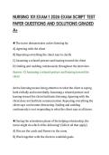 NURSING 101 EXAM 1 2026 EXAM SCRIPT TEST PAPER QUESTIONS AND SOLUTIONS GRADED A&period;pdf