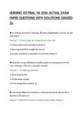 NURSING 101 FINAL 96 2026 ACTUAL EXAM PAPER QUESTIONS WITH SOLUTIONS GRADED A&period;pdf