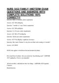 NURS 5432 FAMILY I MIDTERM EXAM QUESTIONS AND ANSWERS WITH COMPLETE SOLUTIONS 100&percnt; CORRECT&excl;&excl;&excl;