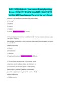 WGU D236 Objective Assessment Pathophysiology Exam &ndash; NEWEST EXAM 2026-2027 COMPLETE Verified 400 Questions and Answers for an A Grade 