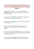 WGU D215 Auditing Study Guide Questions and Answers with Complete Solutions &vert; New Update 2026&sol;27