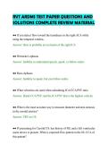 RVT ARDMS TEST PAPER QUESTIONS AND&NewLine;SOLUTIONS COMPLETE REVIEW MATERIAL