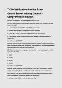 TICO Certification Practice Exam &ndash; Ontario Travel Industry Council Comprehensive Review Study Guide and Practice Questions