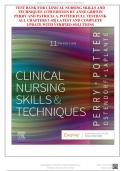 Test Bank For Clinical Nursing Skills and Techniques 11th Edition by Anne Griffin Perry&comma;&period; Patricia A&period; Potter