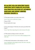 RX 100 EPIC WILLOW INPATIENT BASICS&NewLine;QUESTIONS WITH COMPLETE SOLUTIONS&NewLine;2026 PRACTICE SOLUTION SET AUTHENTIC&NewLine;QUESTIONS AND EXPERT VERIFIED&NewLine;ANSWERS GRADED A&plus;&NewLine;