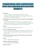 RYANAIR INITIAL TOPIC 4 CERTIFICATION&NewLine;SCRIPT 2026 QUESTIONS WITH SOLUTIONS&NewLine;GRADED A&plus;&NewLine;