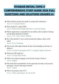 RYANAIR INITIAL TOPIC 4&NewLine;COMPREHENSIVE STUDY GUIDE 2026 FULL&NewLine;QUESTIONS AND SOLUTIONS GRADED A&plus;
