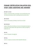 RYANAIR CERTIFICATION EVALUATION 2026&NewLine;STUDY GUIDE QUESTIONS AND ANSWERS&NewLine;