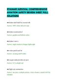 RYANAIR SURVIVAL COMPREHENSIVE&NewLine;AVIATION SAFETY REVIEW SHEET FULL&NewLine;SOLUTIONS&NewLine;
