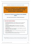 WGU C214 Financial Management Exam Study Guide&colon; 205 Practice Questions & Answers &lpar;2026&sol;2027&rpar;&NewLine;&NewLine;