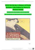 Test Bank for A History of World Societies&comma; 12th Edition by Merry E&period; Wiesner-Hanks &ndash; All Chapters Complete &vert; Latest Edition