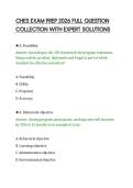 CHES EXAM PREP 2026 FULL QUESTION COLLECTION WITH EXPERT SOLUTIONS&period;