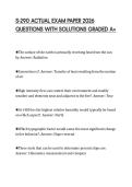S-290 ACTUAL EXAM PAPER 2026&NewLine;QUESTIONS WITH SOLUTIONS GRADED A&plus;