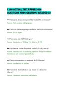 S 290 ACTUAL TEST PAPER 2026&NewLine;QUESTIONS AND SOLUTIONS GRADED A&plus;