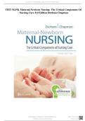 Test Bank for Davis Advantage for Maternal Newborn Nursing&semi; Critical Components of Nursing Care 4th Edition by Connie Durham and Roberta Chapman &lpar;NEWEST 2025&rpar;