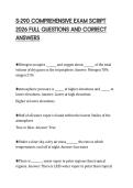 S-290 COMPREHENSIVE EXAM SCRIPT&NewLine;2026 FULL QUESTIONS AND CORRECT&NewLine;ANSWERS&NewLine;