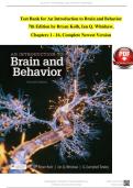 Test Bank for An Introduction to Brain and Behavior 7th Edition by Bryan Kolb&comma; Ian Q&period; Whishaw&comma; Chapters 1 - 16&comma; Complete Newest Version
