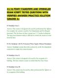 S12 S13 FDNY STANDPIPE AND SPRINKLER&NewLine;EXAM SCRIPT TESTED QUESTIONS WITH&NewLine;VERIFIED ANSWERS PRACTICE SOLUTION&NewLine;GRADED A&plus;