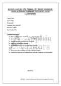 HUMAN ANATOMY AND PHYSIOLOGY BIO 202 MIDTERM &vert; FROM QUESTION TO PERFECTION&vert; STUDY WITH CONFIDENCE&excl;