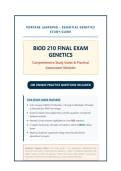 BIOD 210 Final Exam Genetics Study Guide&colon; 200 Practice Questions & Rationales&NewLine;&NewLine;