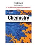 Test Bank for Chemistry &lpar;11th Edition&rpar;by Steven Zumdahl&comma; Susan Zumdahl&comma; Chapter 1-22 &vert; All Chapters