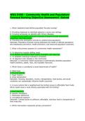 WGU D450 - Community Health and PopulationFocused Nursing Objective Assessment -Solved &vert;Accurate&vert;Verified