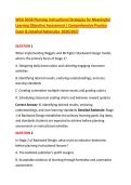 WGU D658 Planning Instructional Strategies for Meaningful &NewLine;Learning Objective Assessment &vert; Comprehensive Practice &NewLine;Exam & Detailed Rationales  2026&sol;2027