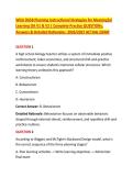WGU D658 Planning Instructional Strategies for Meaningful &NewLine;Learning OA V1 & V2 &vert; Complete Practice QUESTIONs&comma; &NewLine;Answers & Detailed Rationales  2026&sol;2027 ACTUAL EXAM 