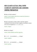 HESI A2 MATH ACTUAL FINAL PAPER COMPLETE QUESTIONS AND ANSWERS VERIFIED PREPARATION&period;pdf&NewLine;&NewLine;
