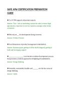 SAFE APM CERTIFICATION PREPARATION&NewLine;GUIDE&NewLine;