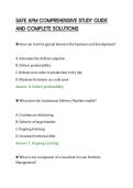 SAFE APM COMPREHENSIVE STUDY GUIDE&NewLine;AND COMPLETE SOLUTIONS&NewLine;
