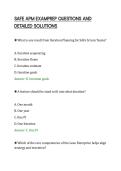 SAFE APM EXAMPREP QUESTIONS AND&NewLine;DETAILED SOLUTIONS
