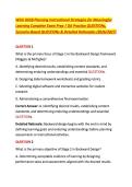 WGU D658 Planning Instructional Strategies for Meaningful &NewLine;Learning Complete Exam Prep &vert; OA Practice QUESTIONs&comma; &NewLine;Scenario-Based QUESTIONs & Detailed Rationales &lpar;2026&sol;2027&rpar; 