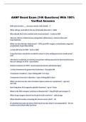 AANP Board Exam Verified Answers&comma;