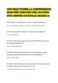 SAFE PRACTITIONER 6&period;0 COMPREHENSIVE&NewLine;EXAM PREP QUESTIONS AND SOLUTIONS&NewLine;WITH VERIFIED RATIONALES GRADED A&plus;