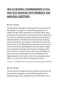HESI A2 READING COMPREHENSION VI FULL PRACTICE PASSAGES WITH INFERENCE AND MAIN IDEA QUESTIONS&period;pdf&NewLine;&NewLine;