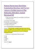 Kansas Journeyman Electrician  Examination Questions And Correct  Answers &lpar;Verified Answers&rpar; Plus  Rationales 2026 Q&A &vert; Instant  Download Pdf   