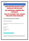 CANS Exam Prep 2026-2027&colon; 250&plus; Aesthetic Injectables & Laser Practice Questions with Detailed Rationales &vert; Certified Aesthetic Nurse Specialist &vert; Updated per Latest PSNCB Guidelines