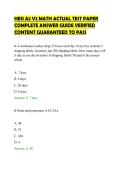 HESI A2 V2 MATH ACTUAL TEST PAPER COMPLETE ANSWER GUIDE VERIFIED CONTENT GUARANTEED TO PASS&period;pdf&NewLine;&NewLine;