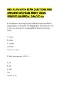 HESI A2 V2 MATH EXAM QUESTIONS AND ANSWERS COMPLETE STUDY GUIDE VERIFIED SOLUTIONS GRADED A&plus;&period;pdf&NewLine;&NewLine;