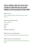 HESI A2 VERSION 2 BIOLOGY EXAM II 2026 COMPLETE QUESTIONS AND SOLUTIONS GRADED A PLUS CELL BIOLOGY STUDY GUIDE&period;pdf&NewLine;&NewLine;