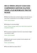 HESI A2 VERSION 2 BIOLOGY EXAM II 2026 COMPREHENSIVE QUESTIONS SOLUTIONS GRADED A PLUS MICROBIOLOGY PRACTICE PACKAGE&period;pdf&NewLine;&NewLine;