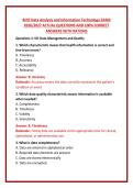 RHIT Data Analysis and Information Technology EXAM 2026&sol;2027 ACTUAL QUESTIONS AND 100&percnt; CORRECT ANSWERS WITH RATIONS 