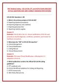 RHIT Medical Coding &ndash; ICD-10-CM&comma; CPT&comma; and HCPCS EXAM 2026&sol;2027 ACTUAL QUESTIONS AND 100&percnt; CORRECT ANSWERS WITH RATIONS