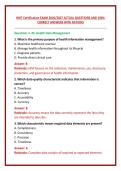 RHIT Certification EXAM 2026&sol;2027 ACTUAL QUESTIONS AND 100&percnt; CORRECT ANSWERS WITH RATIONS